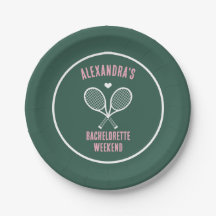Tennis Bachelorette party preppy green