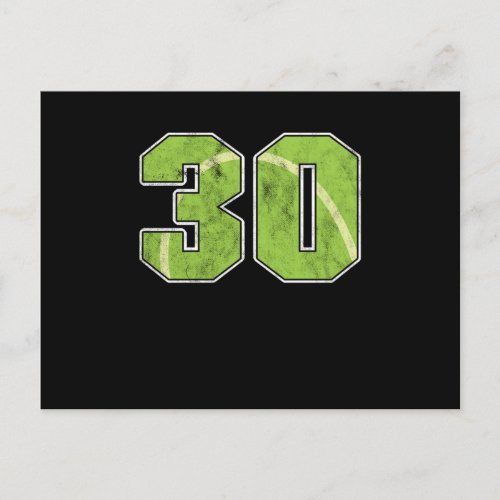 Tennis Ball 30 th Birthday Celebration Sports Gift Postcard