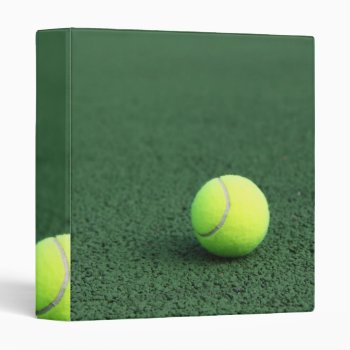 Tennis Ball 3 Ring Binder by Sport_Gifts at Zazzle