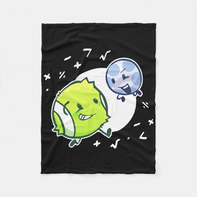 Tennis Ball And Golf Ball Duo Math  Fleece Blanket (Front)
