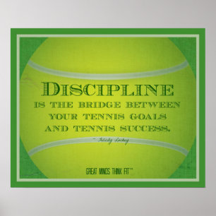 Tennis Ball and Quote 002 Poster