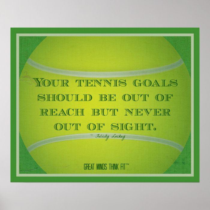 Tennis Ball and Quote 011 Print