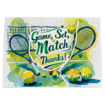 Tennis ball and racket on court with love