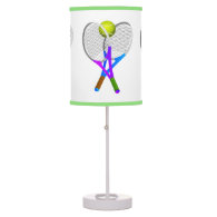 Tennis Ball and Rackets Desk Lamp