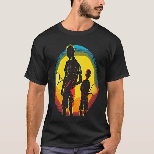 Tennis Ball And Tennis Racket Apparel Pop Father A T-Shirt (Front)