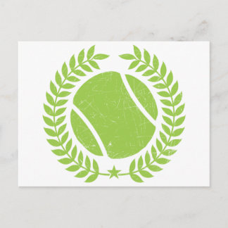 Tennis Ball and tennis Team Vintage design Postcard