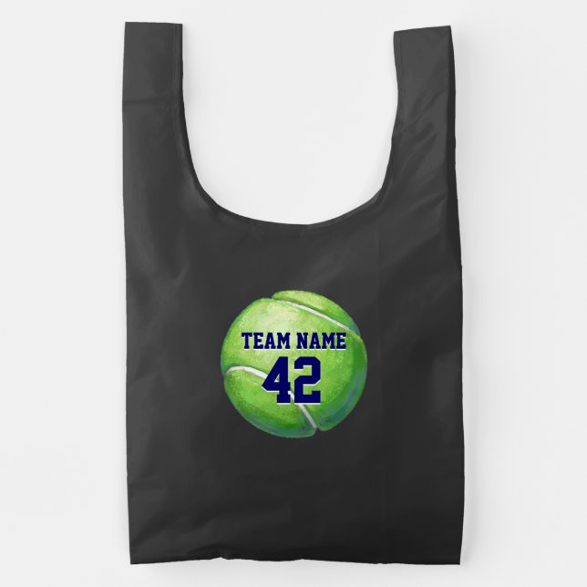 Tennis Ball Art Reusable Bag (Front)