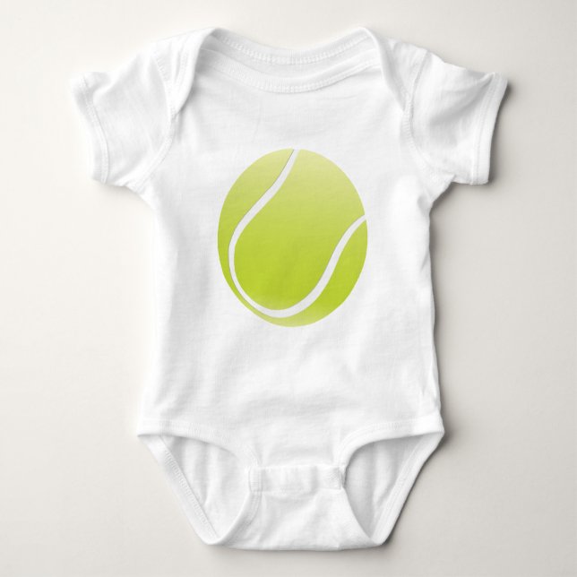 tennis ball baby bodysuit (Front)