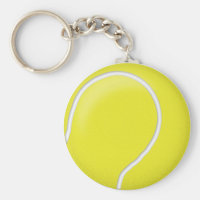 Tennis ball ball keychain
