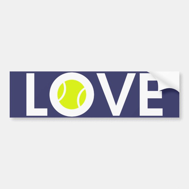 Tennis Ball Bumper Sticker (Front)