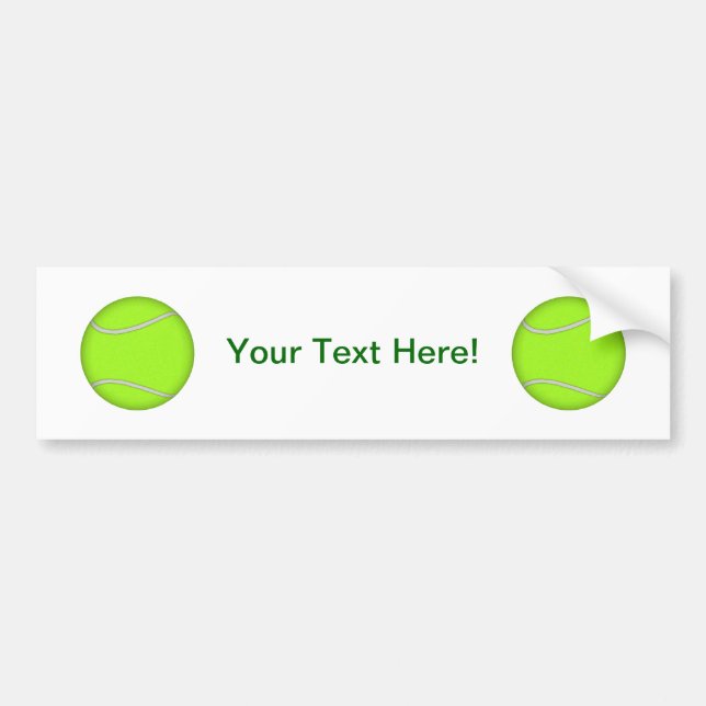 Tennis Ball: Bumper Sticker (Front)