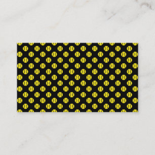 Tennis ball business card design