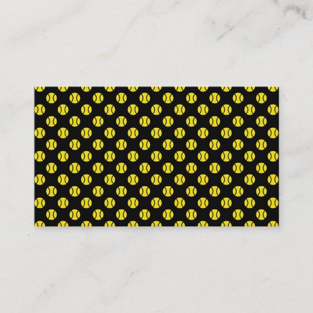 Tennis ball business card design (Front)