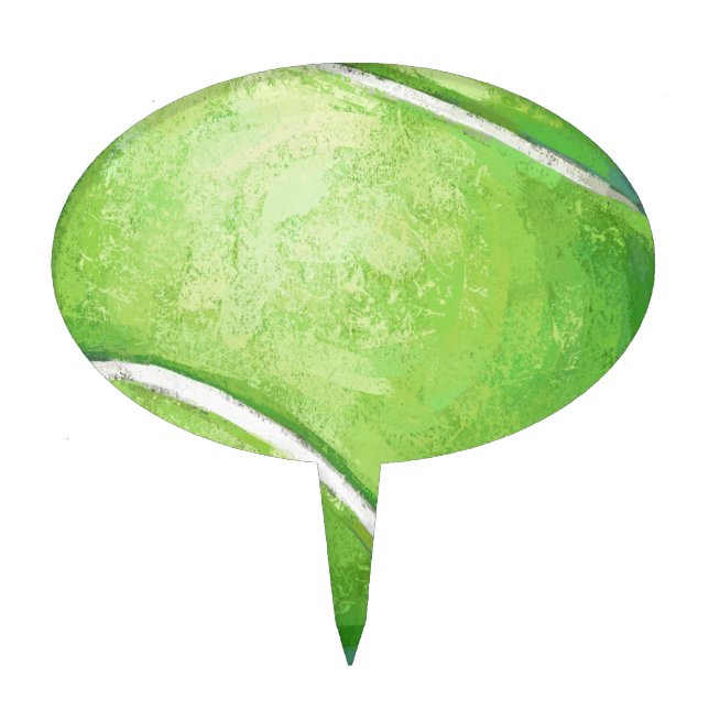 Tennis Ball Cake Topper (Front)