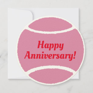 Tennis ball card: Happy Anniversary!