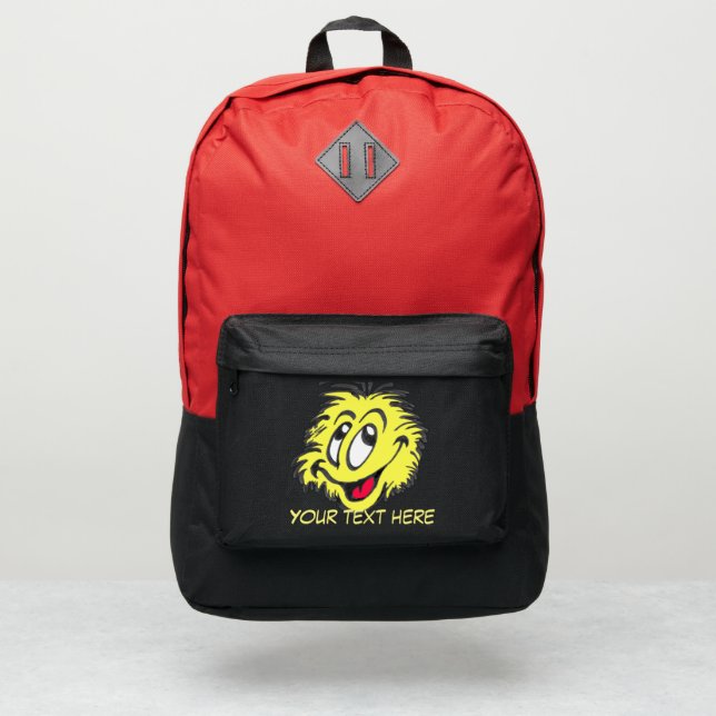 Tennis Ball Cartoon Backpack (Front)