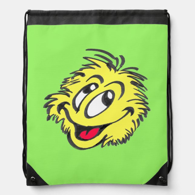 Tennis Ball Cartoon Drawstring Backpack (Front)