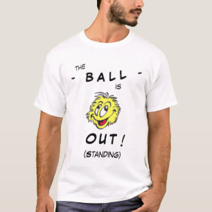 Tennis Ball Cartoon OUT (Standing) T-Shirt