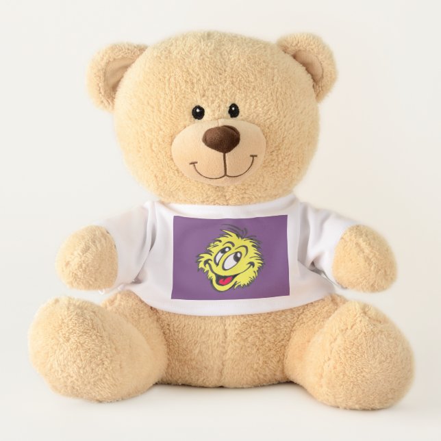 Tennis Ball Cartoon Teddy Bear (Front)