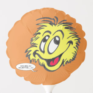 Tennis Ball Cartoon Valentine (Text) Balloon
