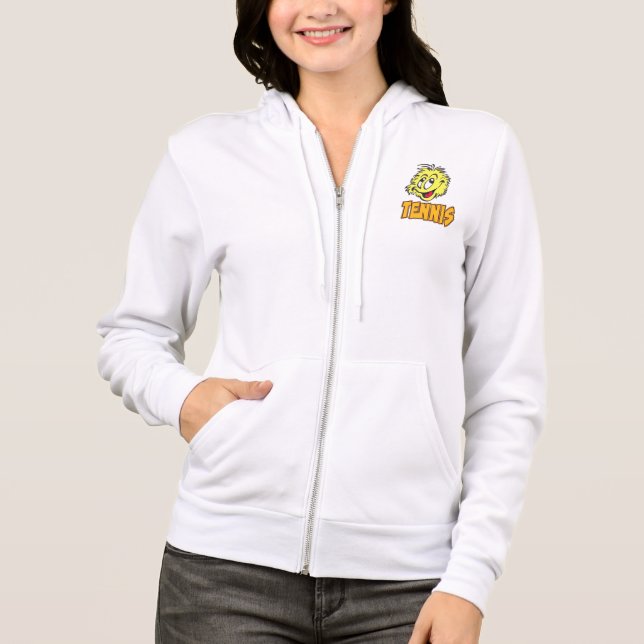 Tennis Ball Cartoon Women's Jacket Hoodie (Front)