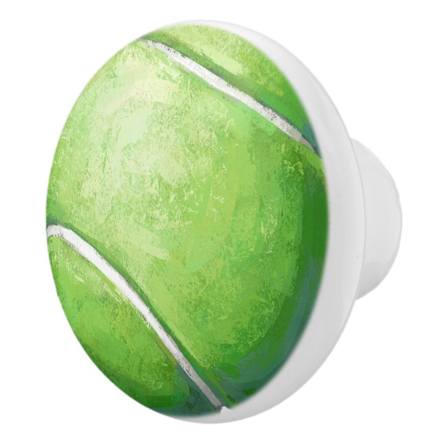 Tennis Ball Ceramic Knob (Right)