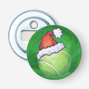 Tennis Ball Christmas Green Bottle Opener