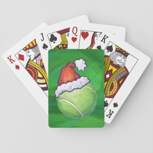 Tennis Ball Christmas Green Playing Cards