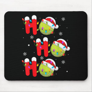 Tennis Ball Christmas Ho Ho Ho Santa Srts Player X Mouse Pad