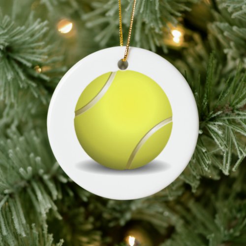 Tennis Ball Christmas Ornament