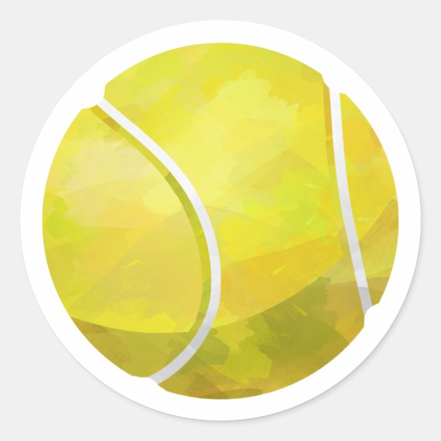 Tennis Ball Classic Round Sticker (Front)
