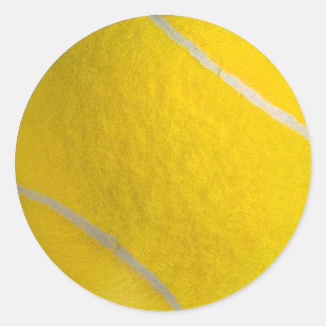 TENNIS BALL CLASSIC ROUND STICKER (Front)