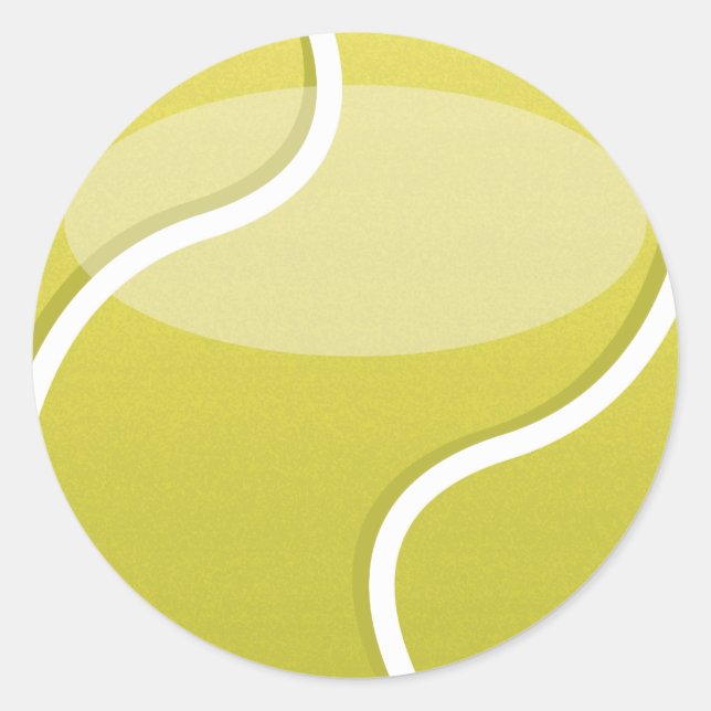 Tennis Ball Classic Round Sticker (Front)