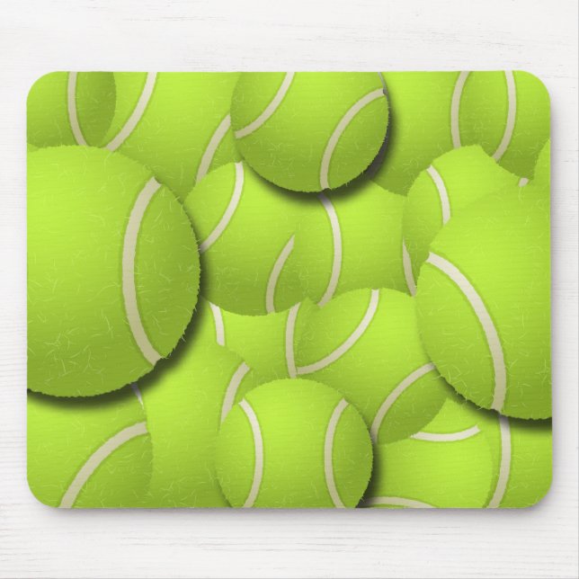 TENNIS BALL COLLAGE MOUSE PAD (Front)