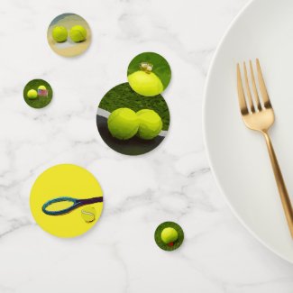 Tennis ball confetti