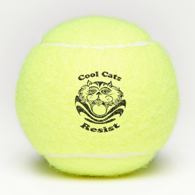Tennis Ball - Cool Cats Resist (Front)