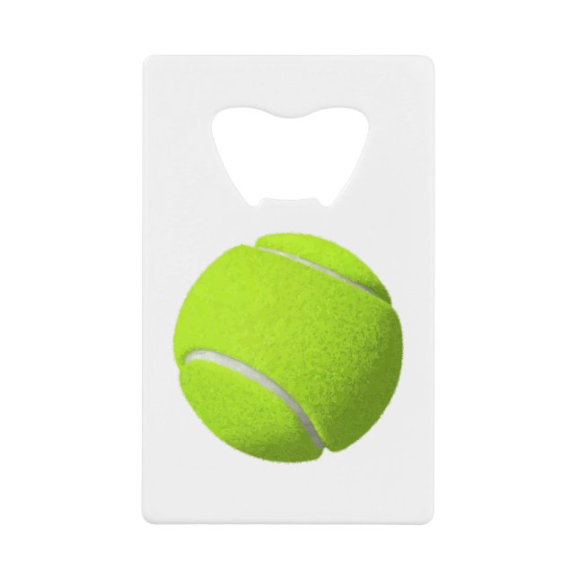 Tennis Ball Credit Card Bottle Opener (Front)