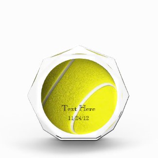 Tennis Ball Crystal Trophy Award