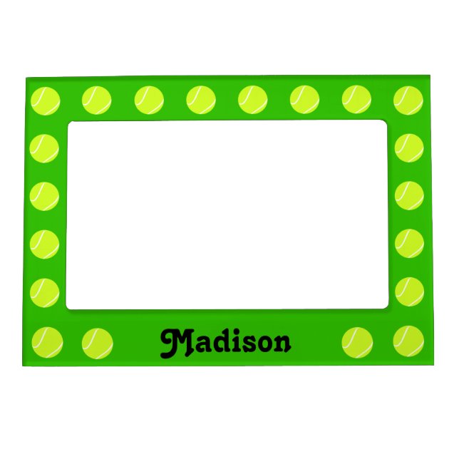 Tennis Ball Custom Magnetic Picture Frame (Front)