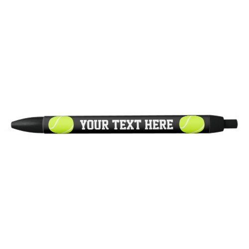 Tennis Ball Custom Team Name or Text Coachs Pens