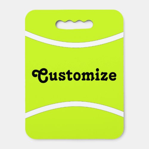 Tennis Ball Custom Team or Player Name Sports Fan Seat Cushion