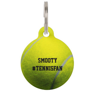 Tennis ball cute pet pet ID tag