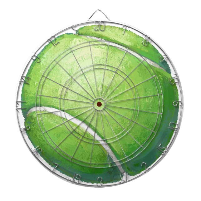 Tennis Ball Dartboard With Darts (Front)