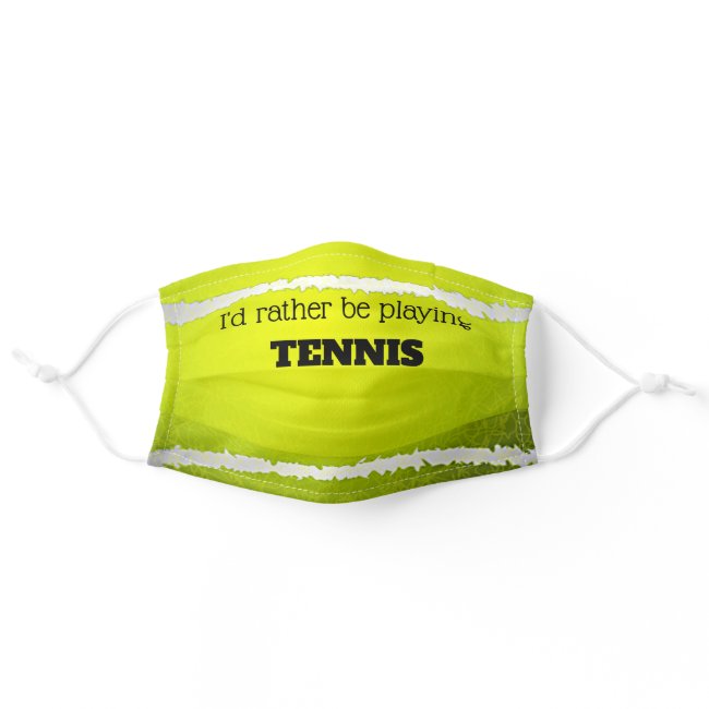 Tennis Ball Design Face Mask