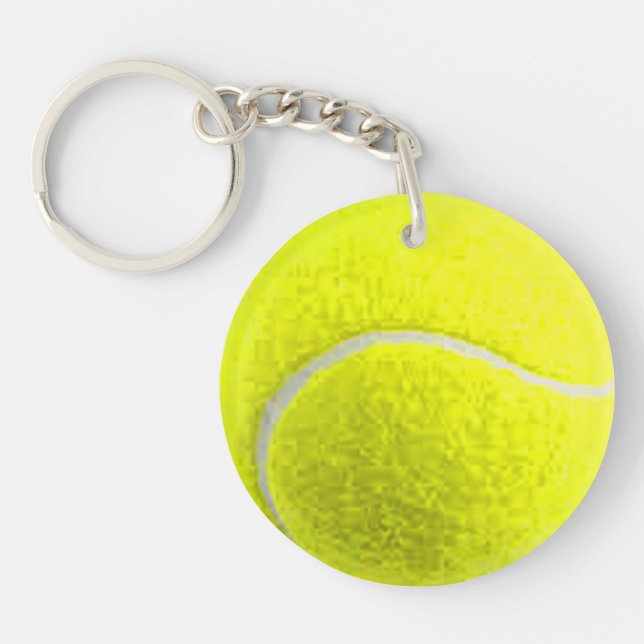 "Tennis Ball" design gifts and products Keychain (Front)