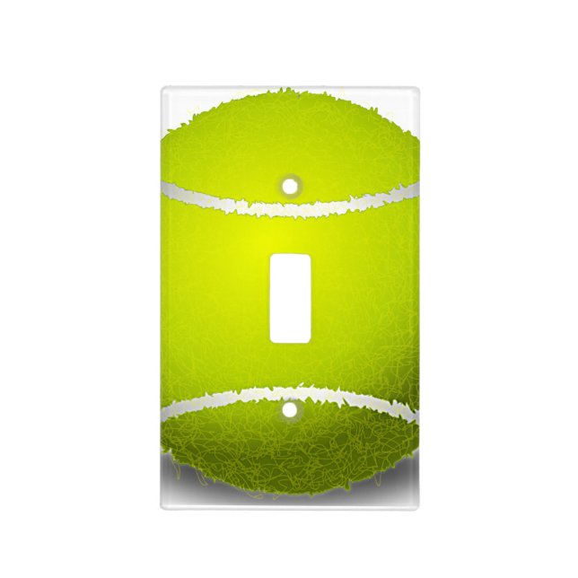 Tennis Ball Design Light Switch Cover (Front)