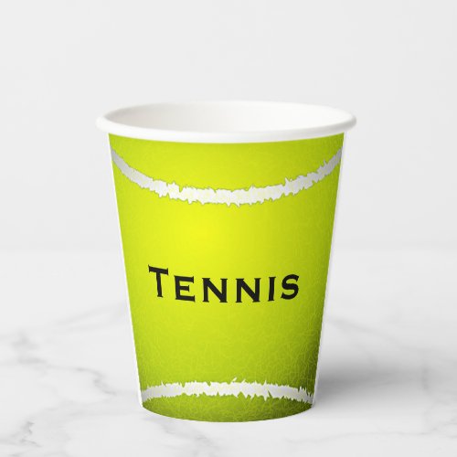 Tennis Ball Design Paper Cup