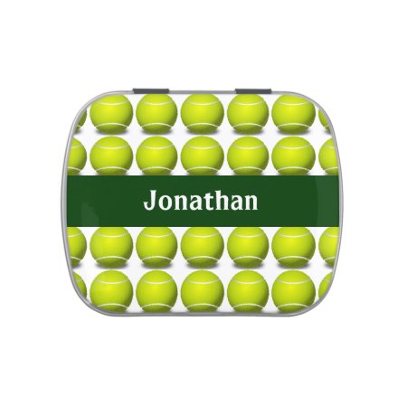 Tennis Ball Design Party Favor Candy Container Candy Tin