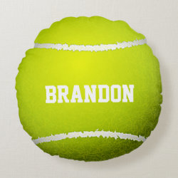 Tennis Ball Design Round Pillow