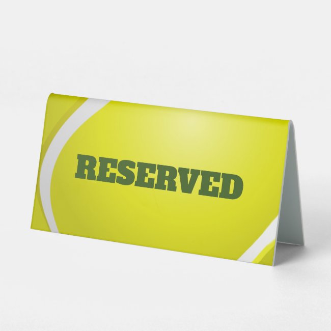 Tennis Ball Design Tent Table Sign